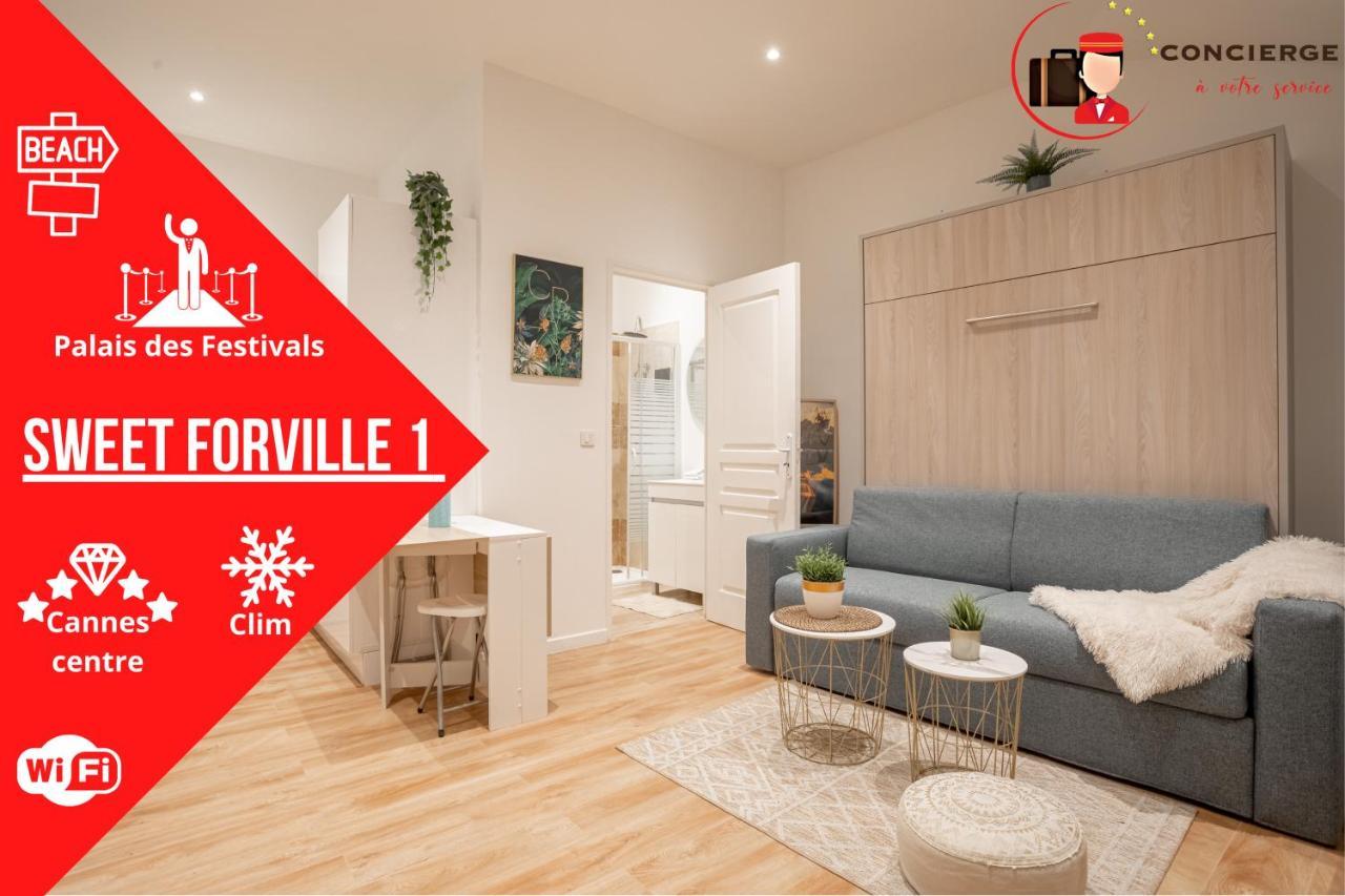 Le Sweet Forville 1 - Palais Des Festivals - Marche Provencal - Plage - Au Calme - Clim Cannes Eksteriør bilde